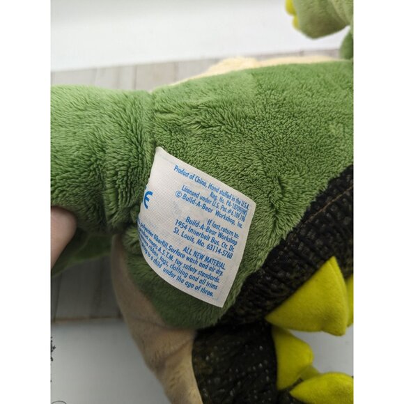 Build A Bear Ankylosaurus Dinosaur 18" Plush Stuffed Animal Green Spikes Dino - Picture 3 of 5